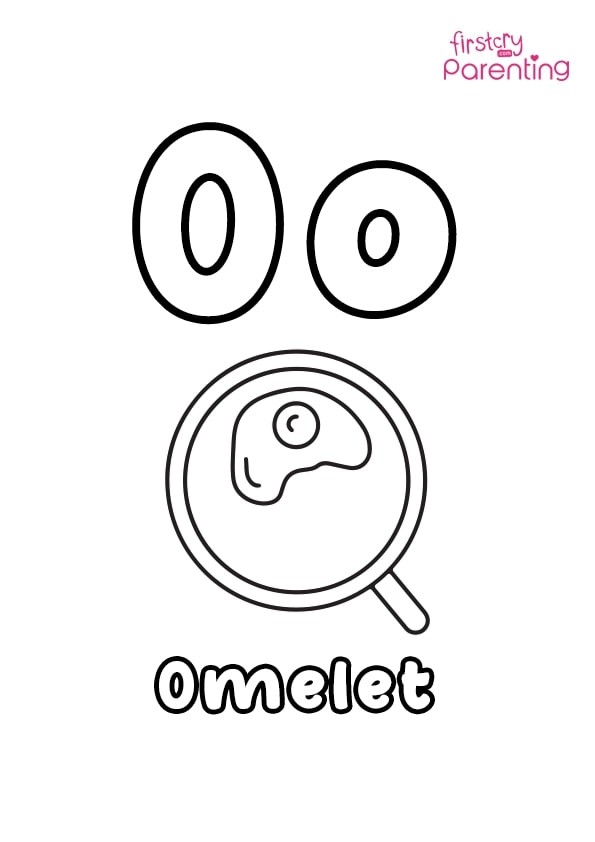 Easy printable letter o coloring pages for kids