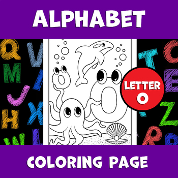 Alphabet coloring page letter o worksheet abc letters back to school