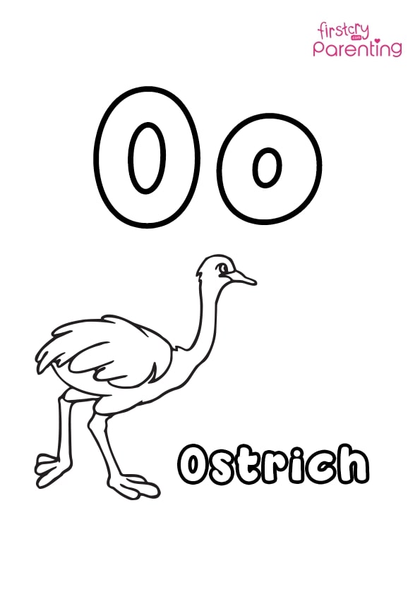 Easy printable letter o coloring pages for kids