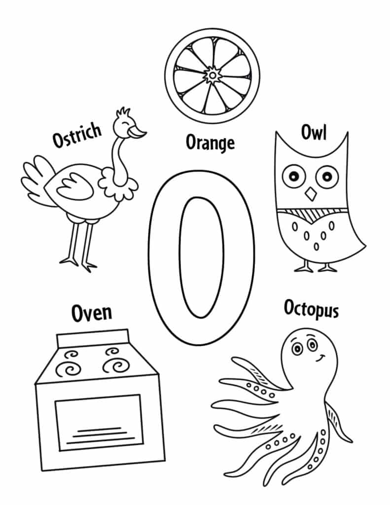 Free letter o worksheets for preschool â the hollydog blog