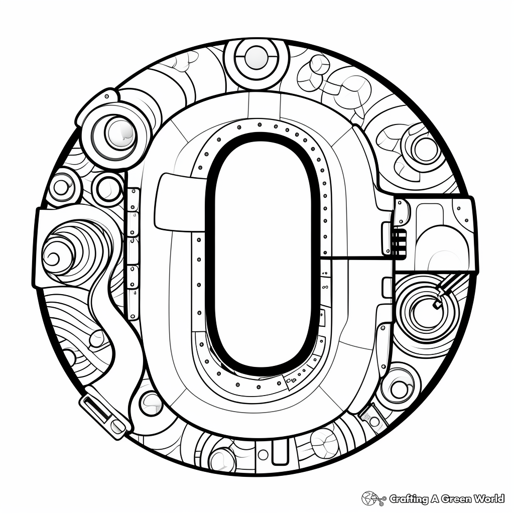 Letter o coloring pages