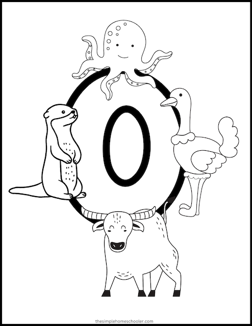 Letter o printables free easy print