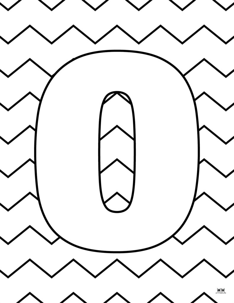 Letter o coloring pages