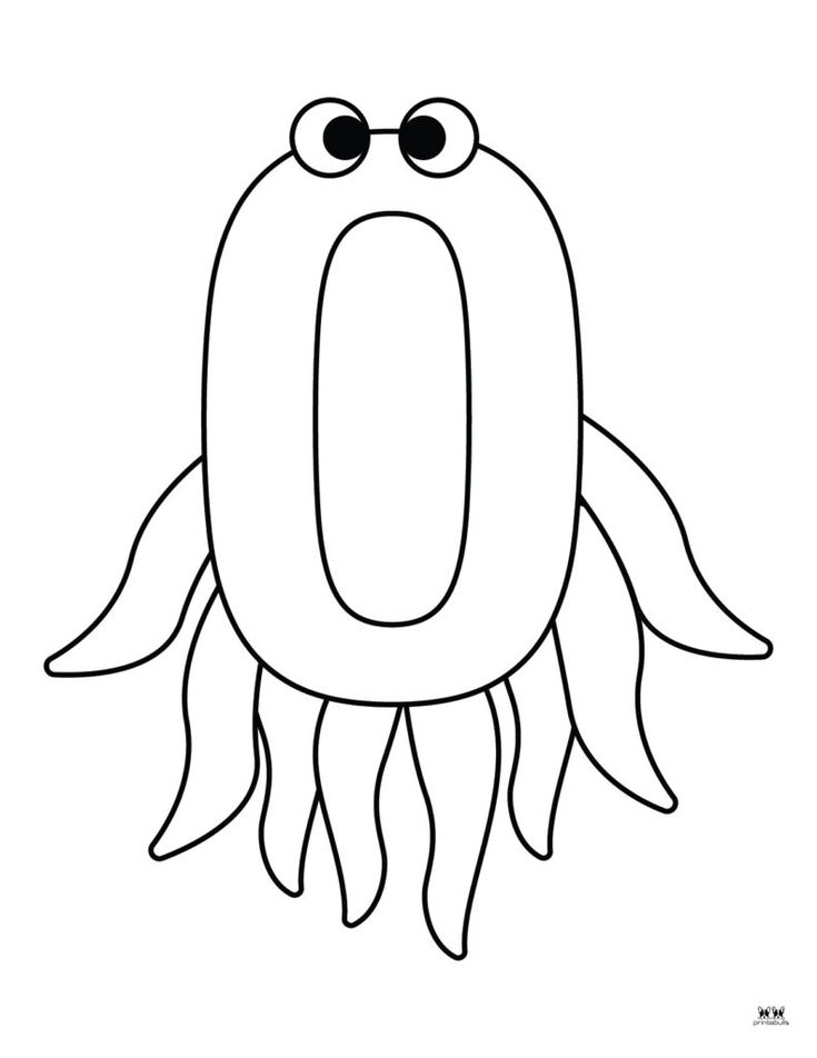 Letter o coloring pages