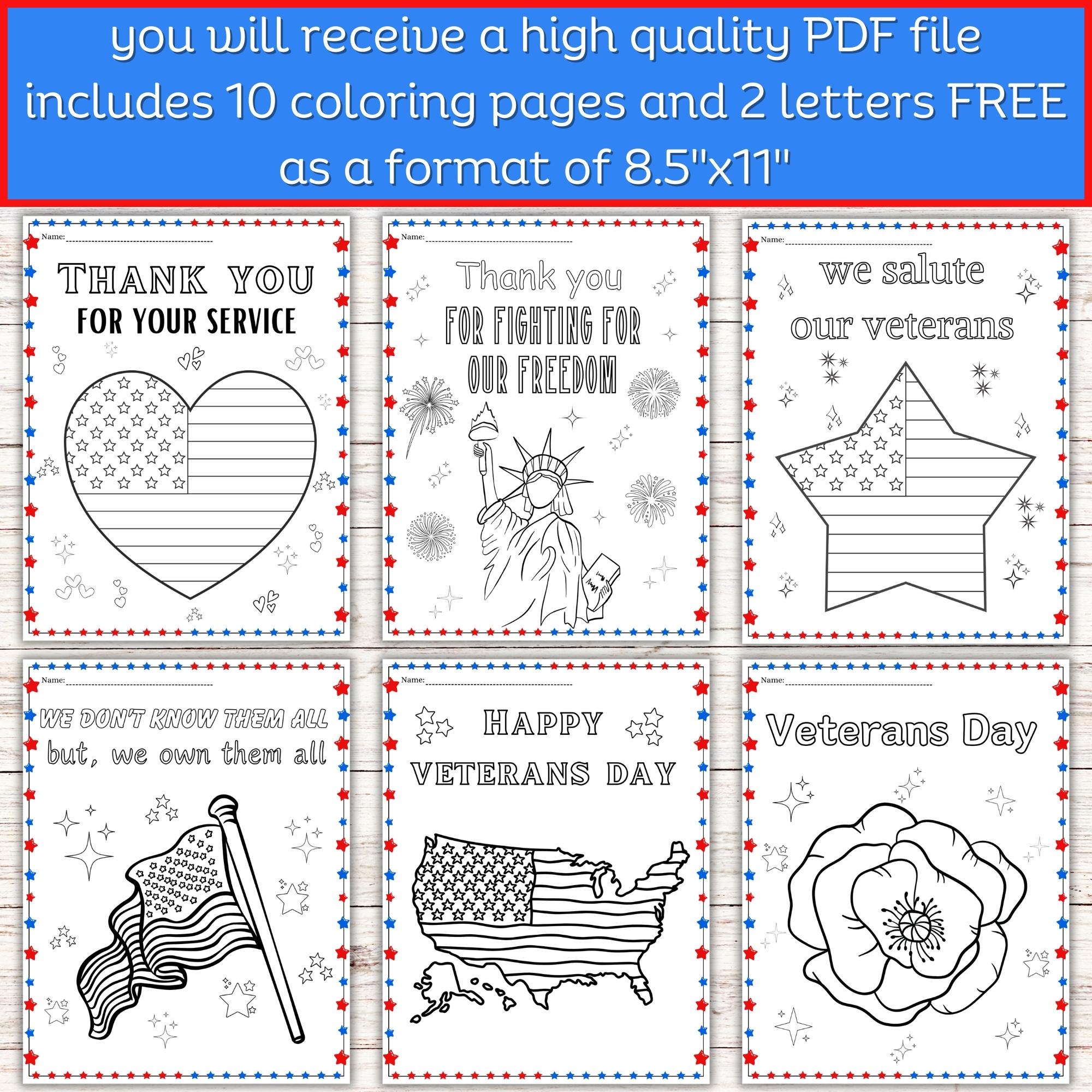 Veterans day coloring pages veteran day thank you letter template th novembreletter to a veteran made by teachers