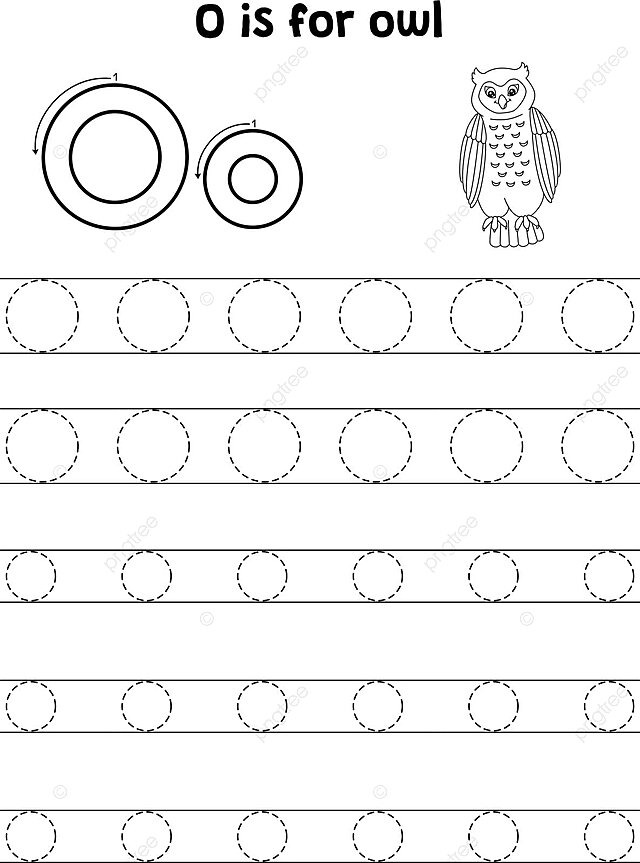 Coloring page tracing letters abc with an owl animal illustration vector workbook child vector png and vector with transparent background for free download