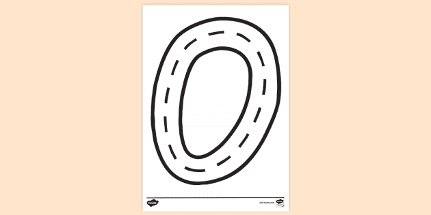 Nz lowercase o road lettering louring louring sheet