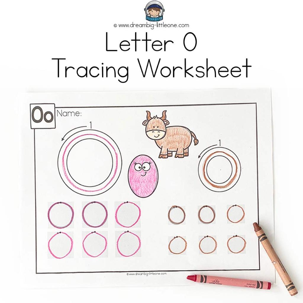 Worksheet for letter o