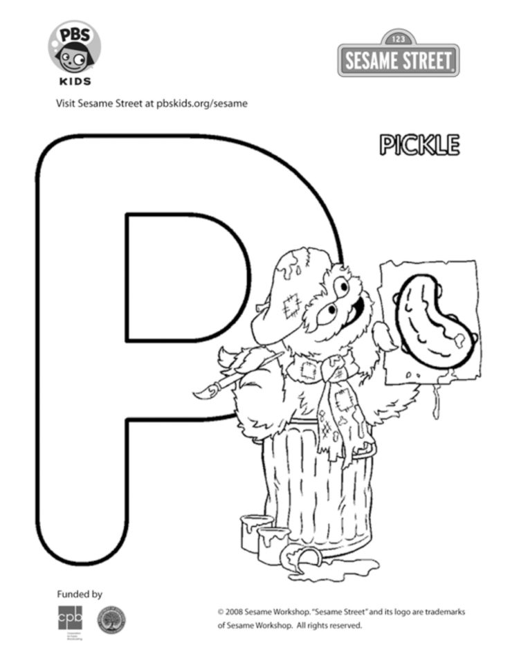 The letter p coloring page kids coloringâ kids for parents