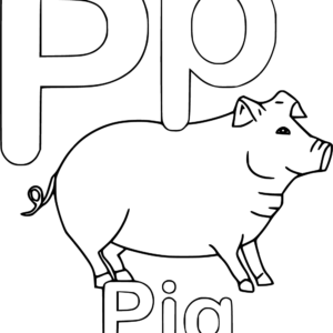 Letter p coloring pages printable for free download