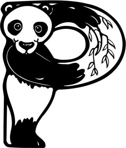 Letter p is for panda coloring page panda coloring pages coloring pages alphabet coloring pages