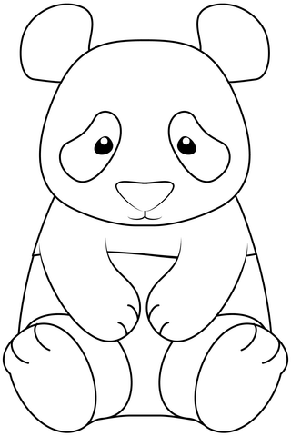 Panda coloring page free printable coloring pages