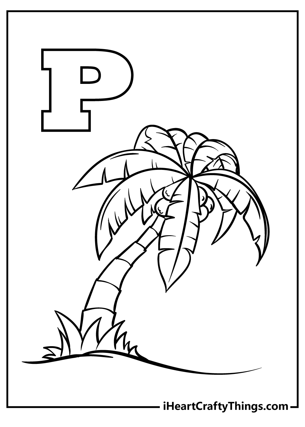 Letter p coloring pages free printables