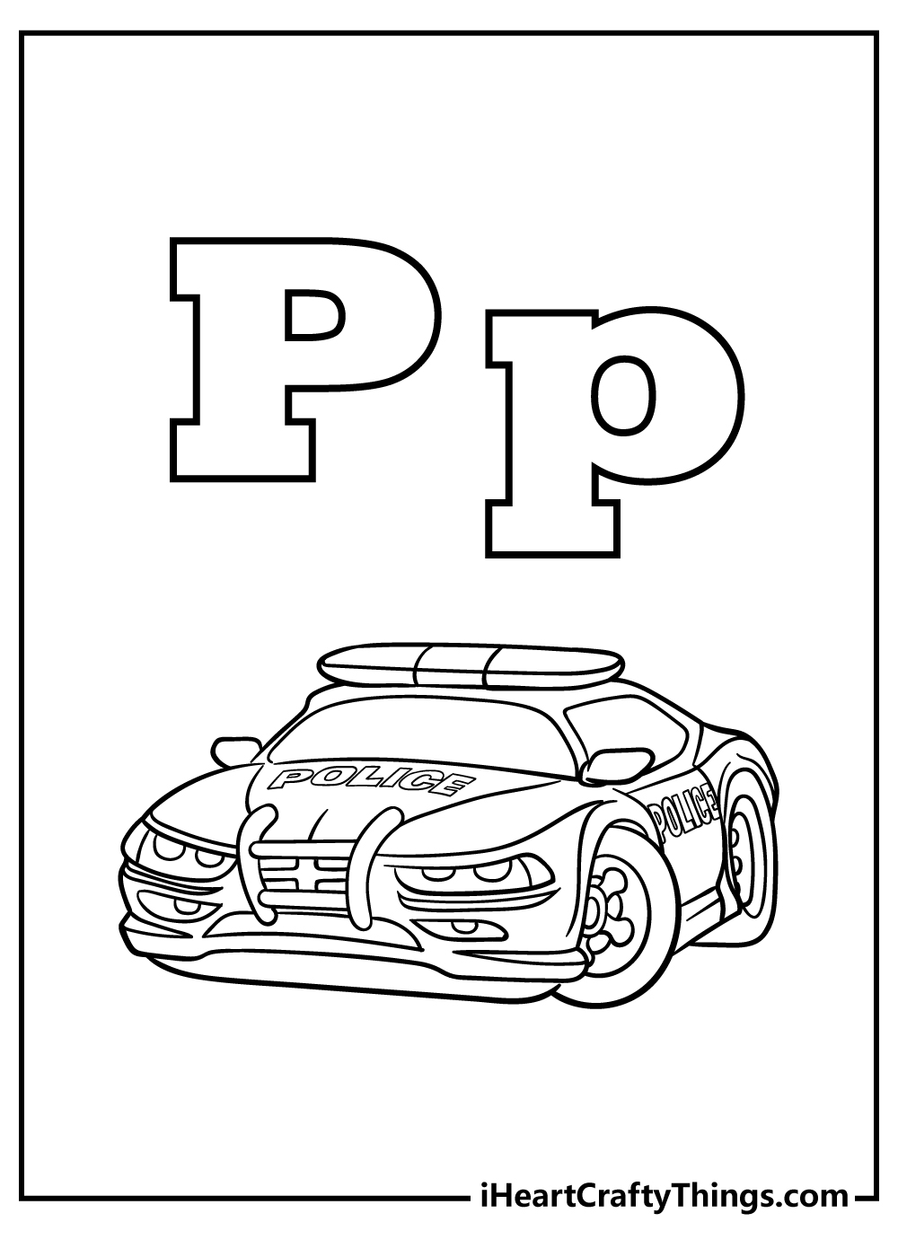 Letter p coloring pages free printables