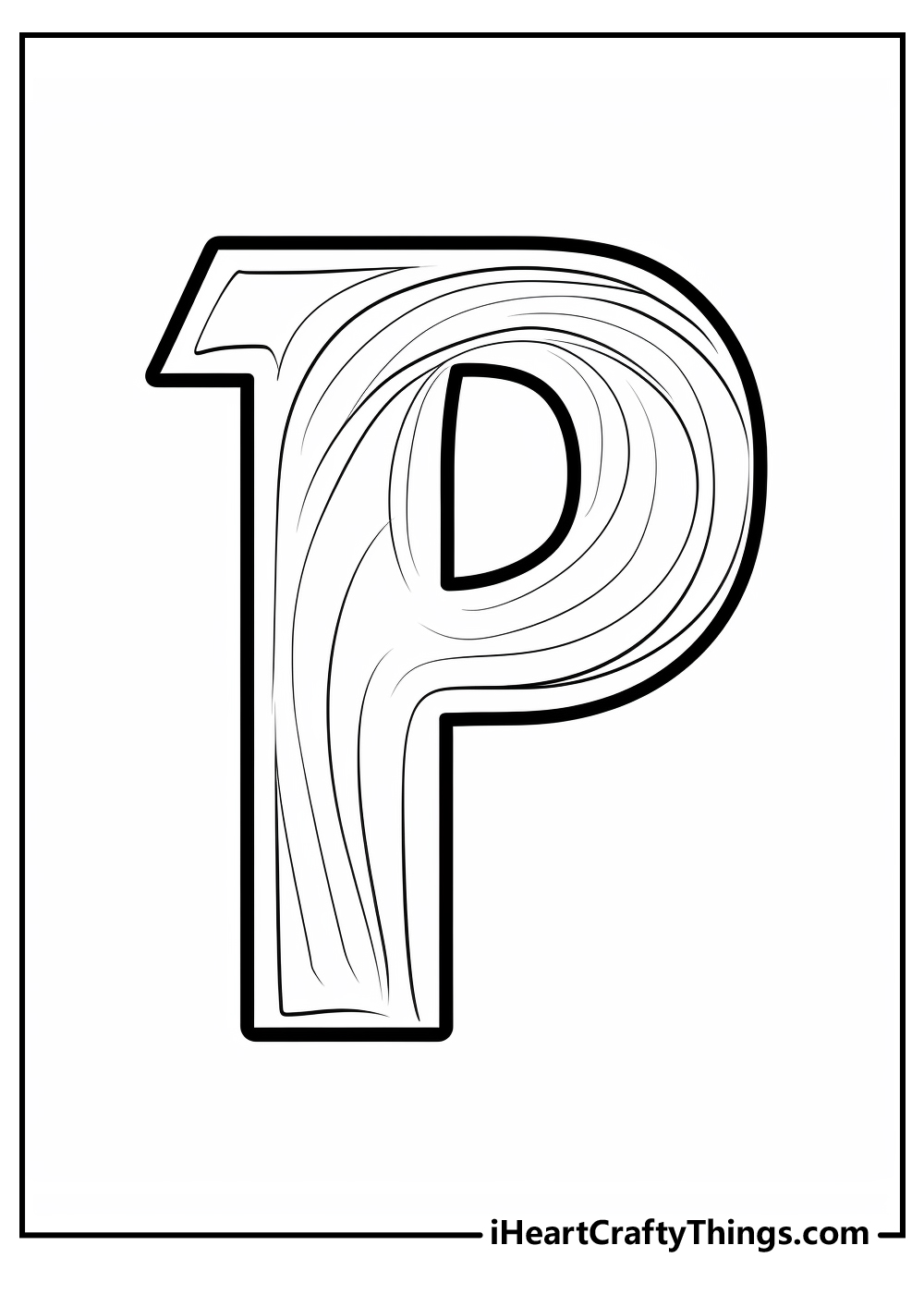 Letter p coloring pages free printables