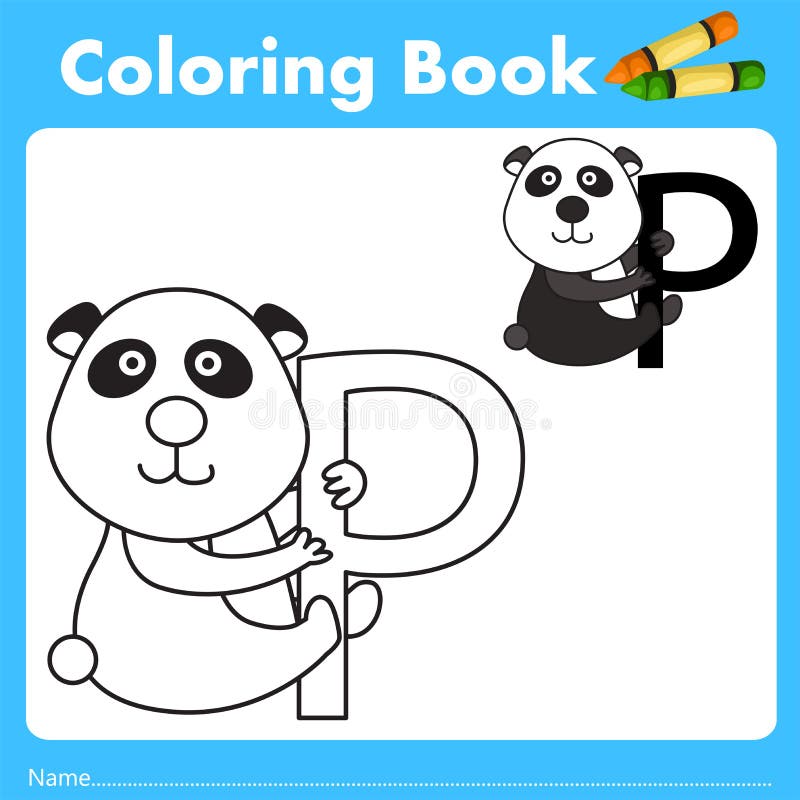 Panda color book stock illustrations â panda color book stock illustrations vectors clipart