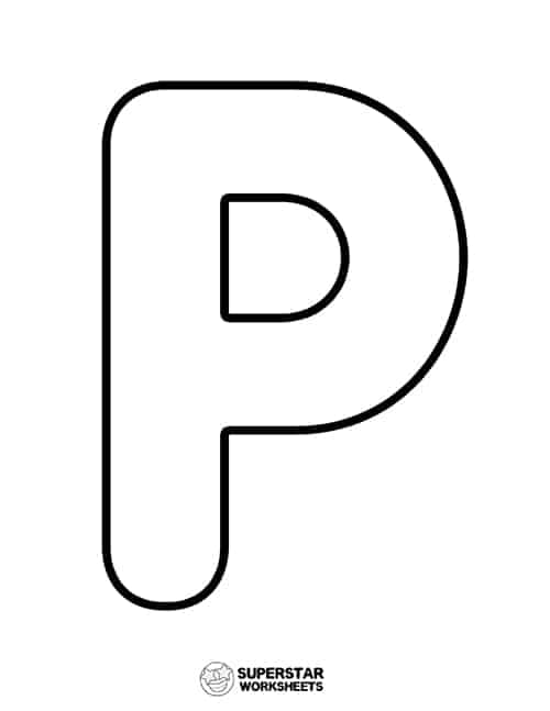 Letter p worksheet