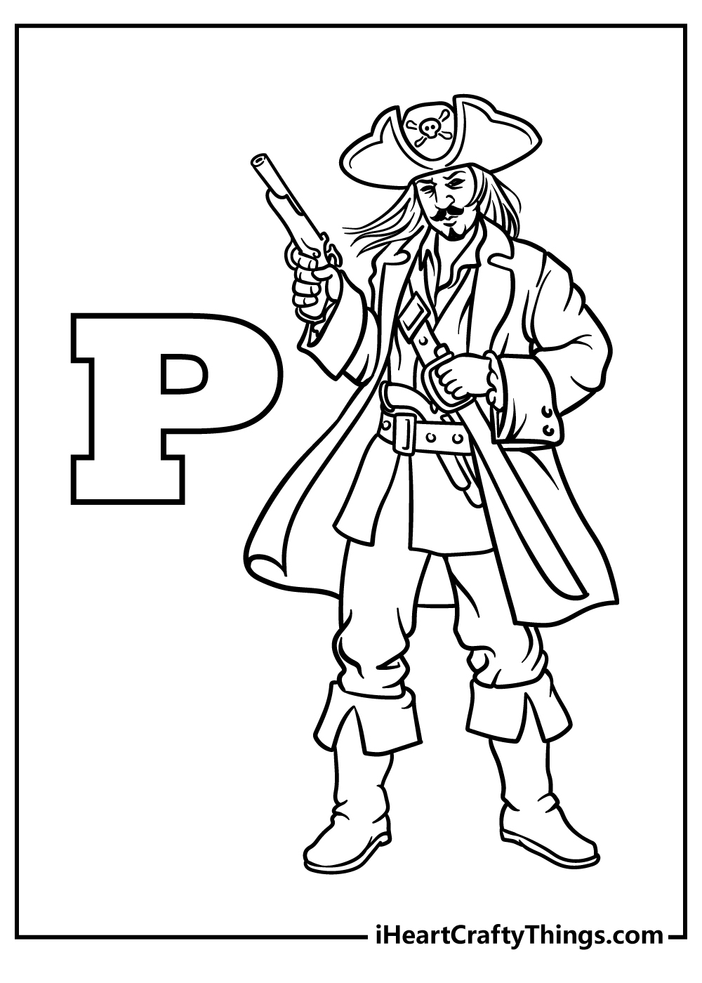 Letter p coloring pages free printables