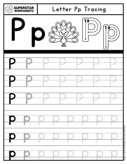 Letter p worksheet