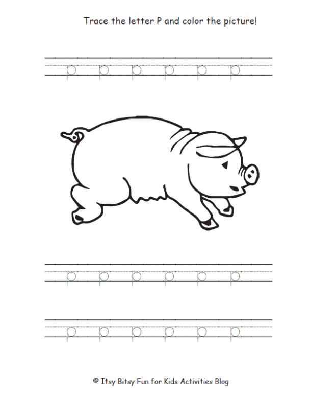 Free letter p worksheets for preschool kindergarten kids activities blog