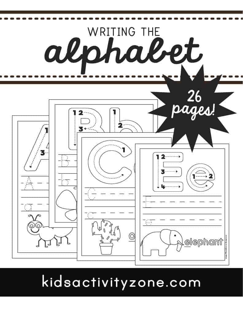 Alphabet tracing worksheets