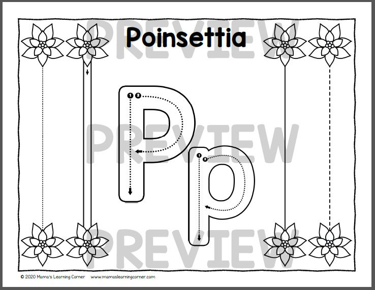 Christmas tracing worksheets for preschool