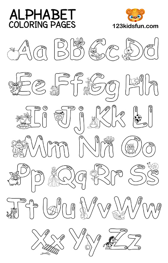 Free printable alphabet coloring pages for kids kids fun apps