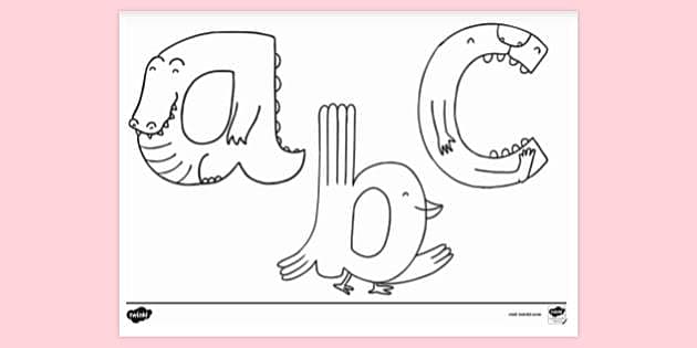 Free printable activity sheets for toddlers alphabet colour