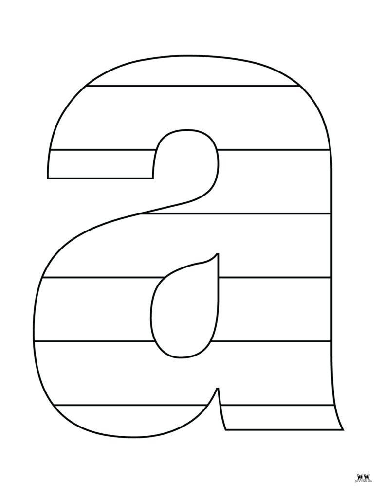 Letter a coloring pages