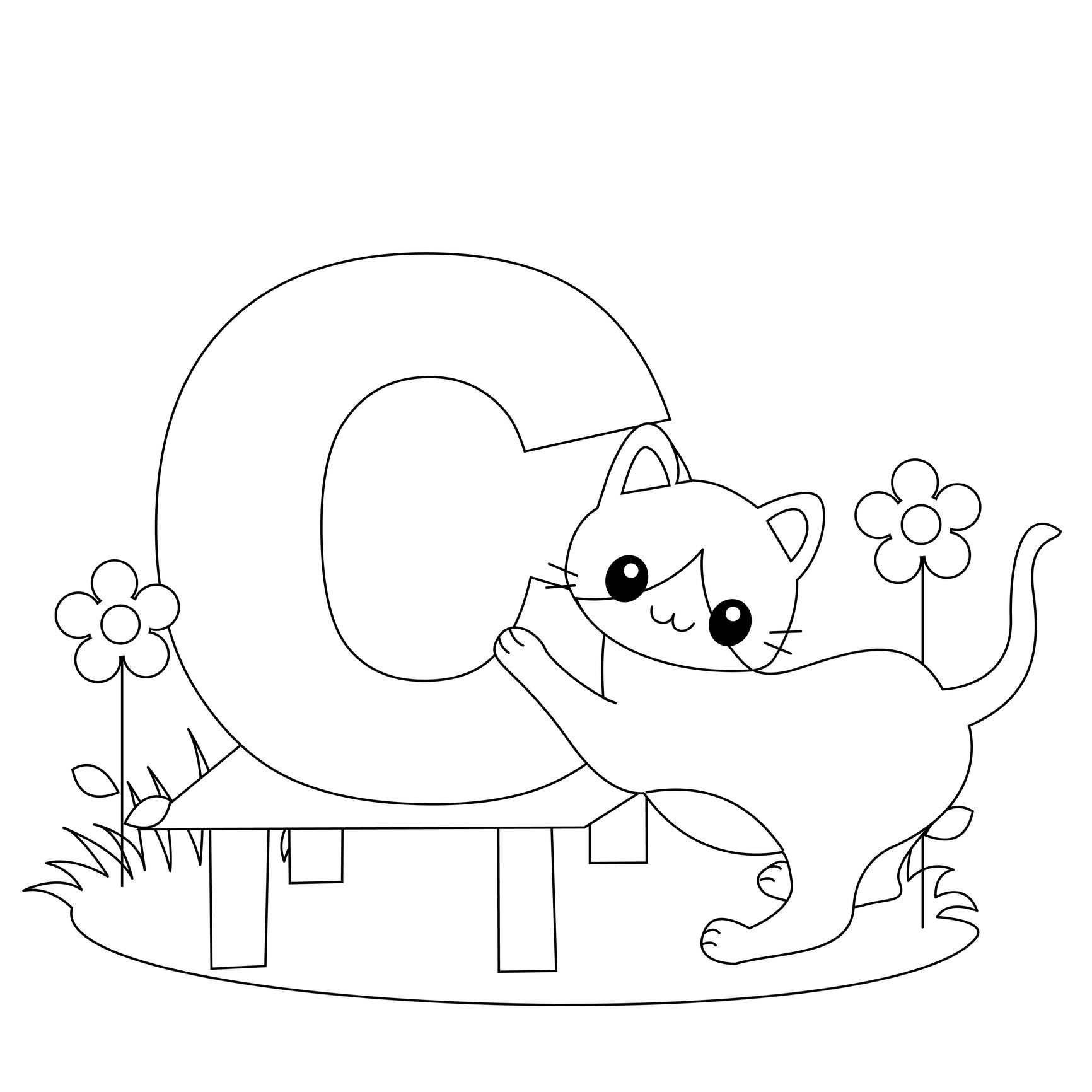 Free printable alphabet coloring pages for kids