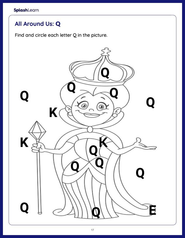 Letter q worksheets for kids online