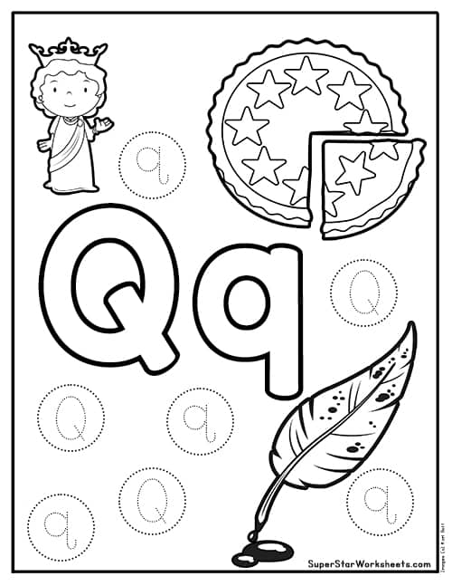 Letter q worksheets