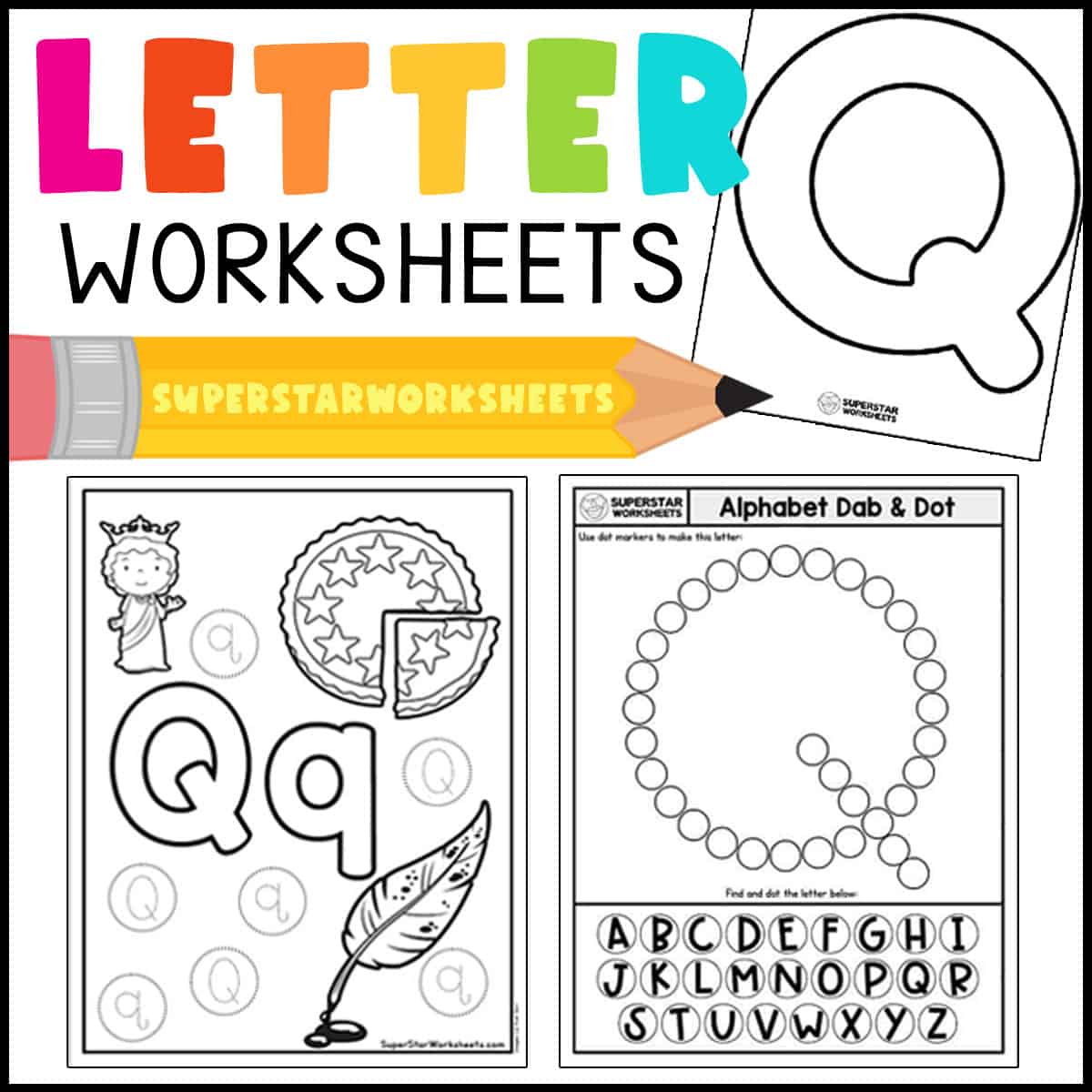 Letter q worksheets