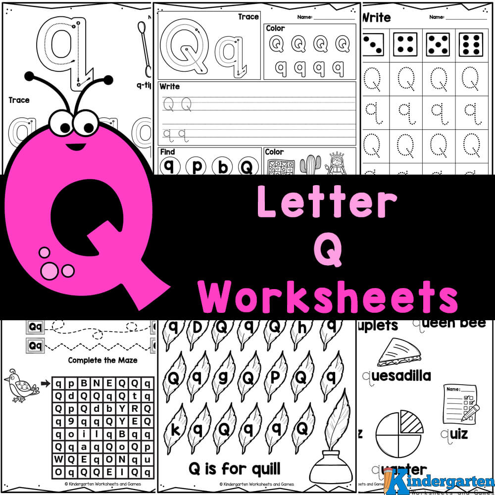 Free printable letter q worksheets for kindergarten