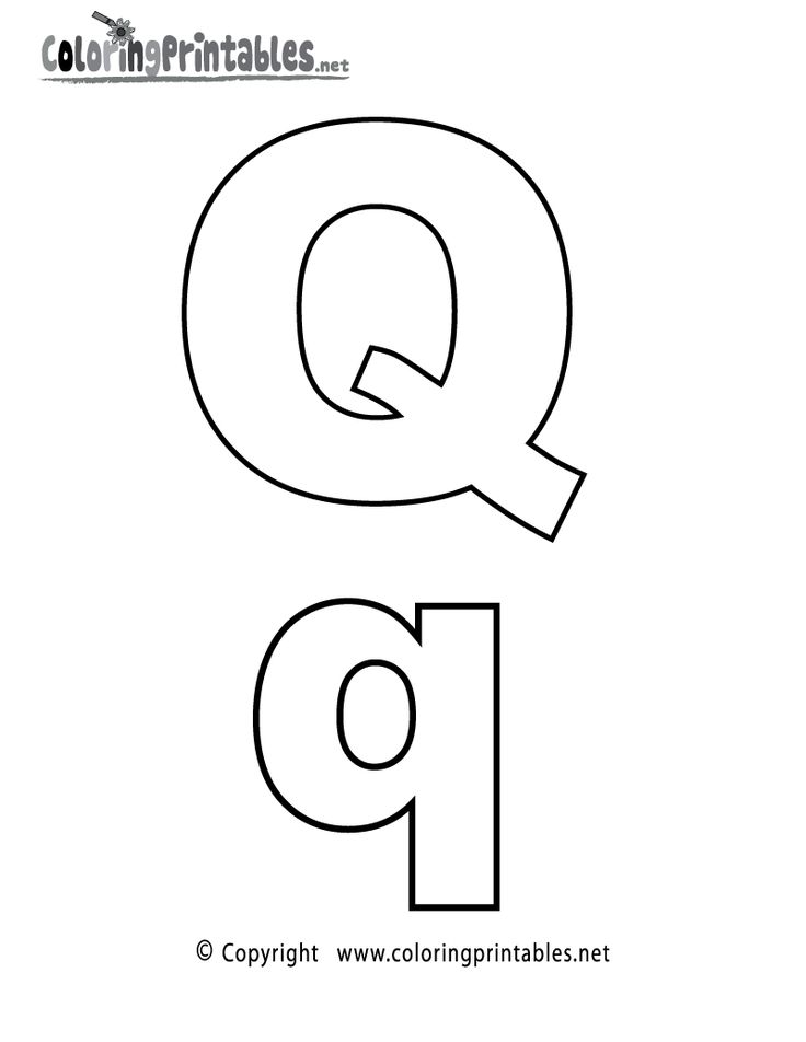 Alphabet letter q coloring page printable lettering alphabet lettering free printable alphabet letters