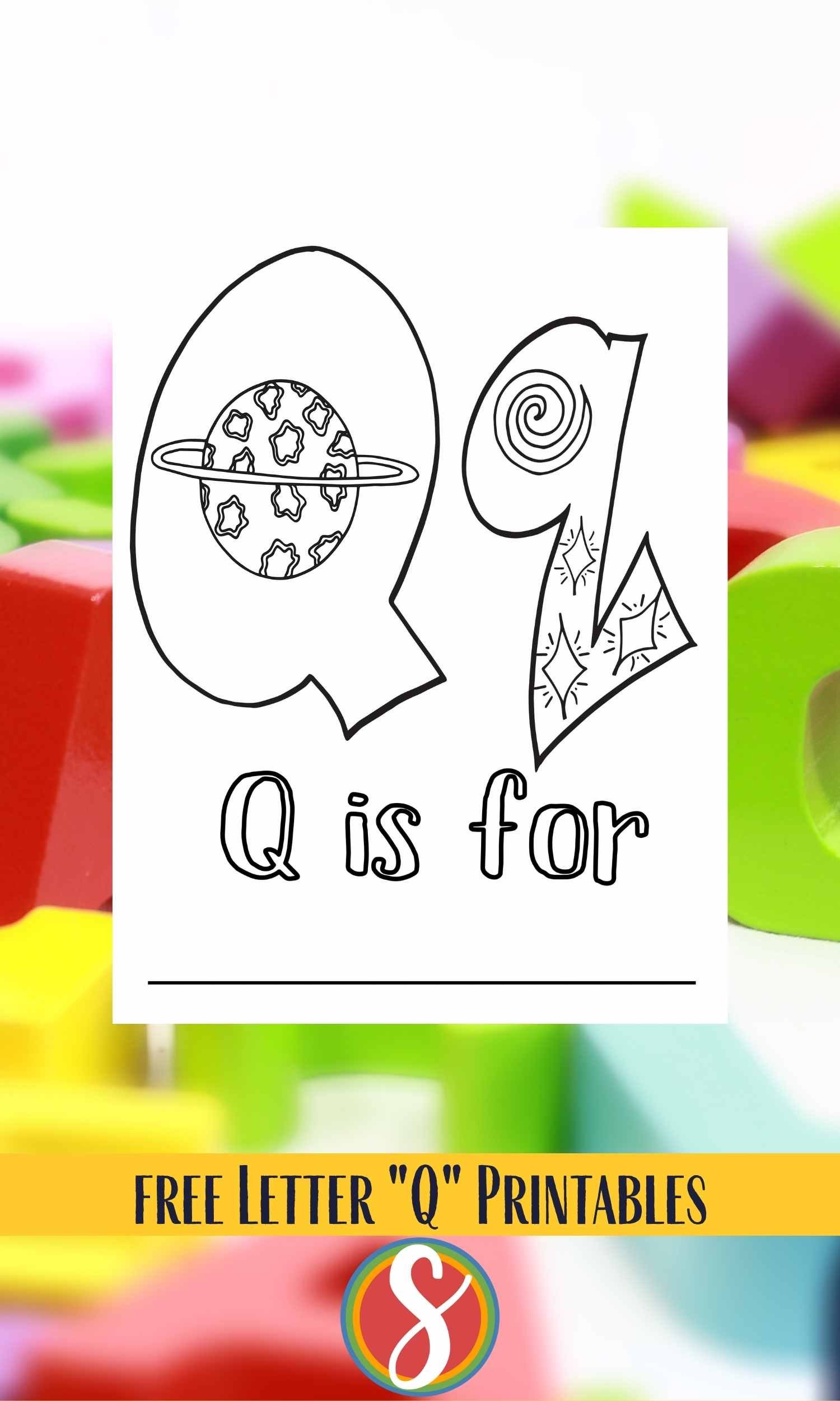 Free q coloring pages â stevie doodles