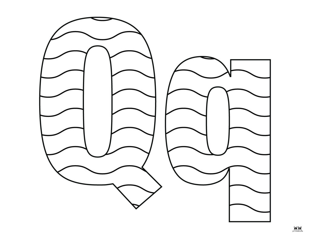 Letter q coloring pages