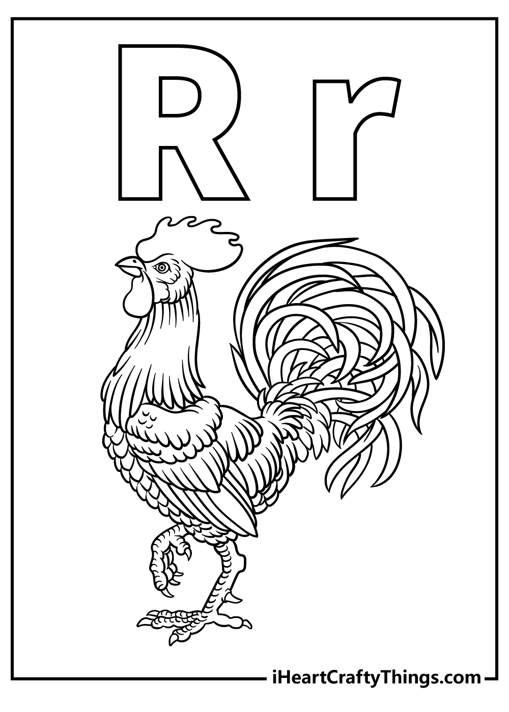 Letter r coloring pages free printables