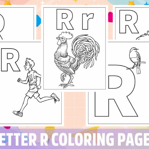 Letter r coloring pages for kids girls boys teens birthday school activity made by teachers