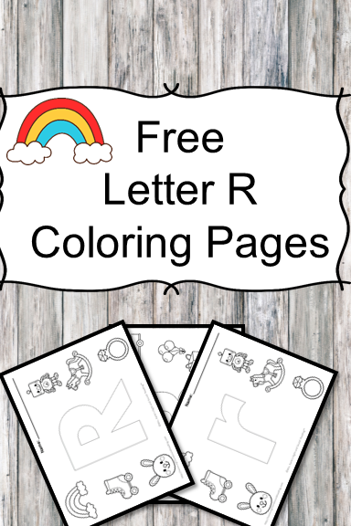 Letter r coloring pages