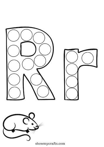 Printable alphabet dot painting worksheets