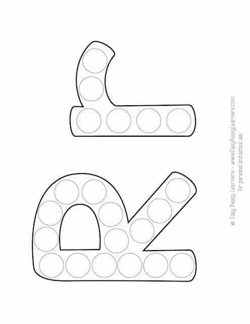 Free alphabet do a dot printables