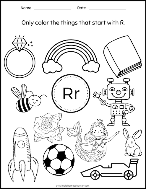 Letter r worksheets free easy print