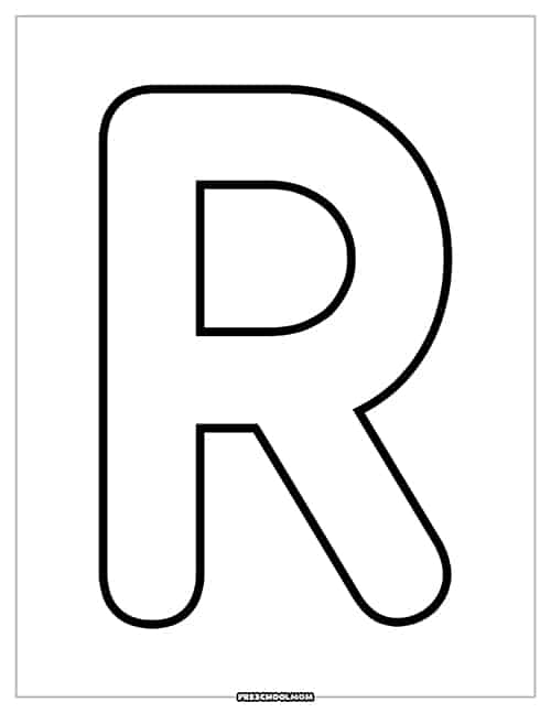 Letter r preschool printables