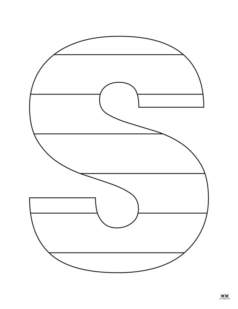 Letter s coloring pages