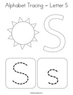 Letter s coloring pages