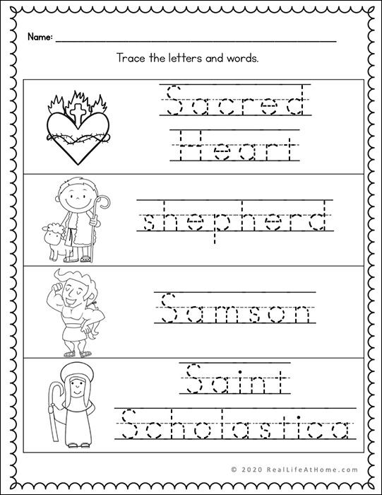 Letter s â catholic letter of the week worksheets and coloring pages