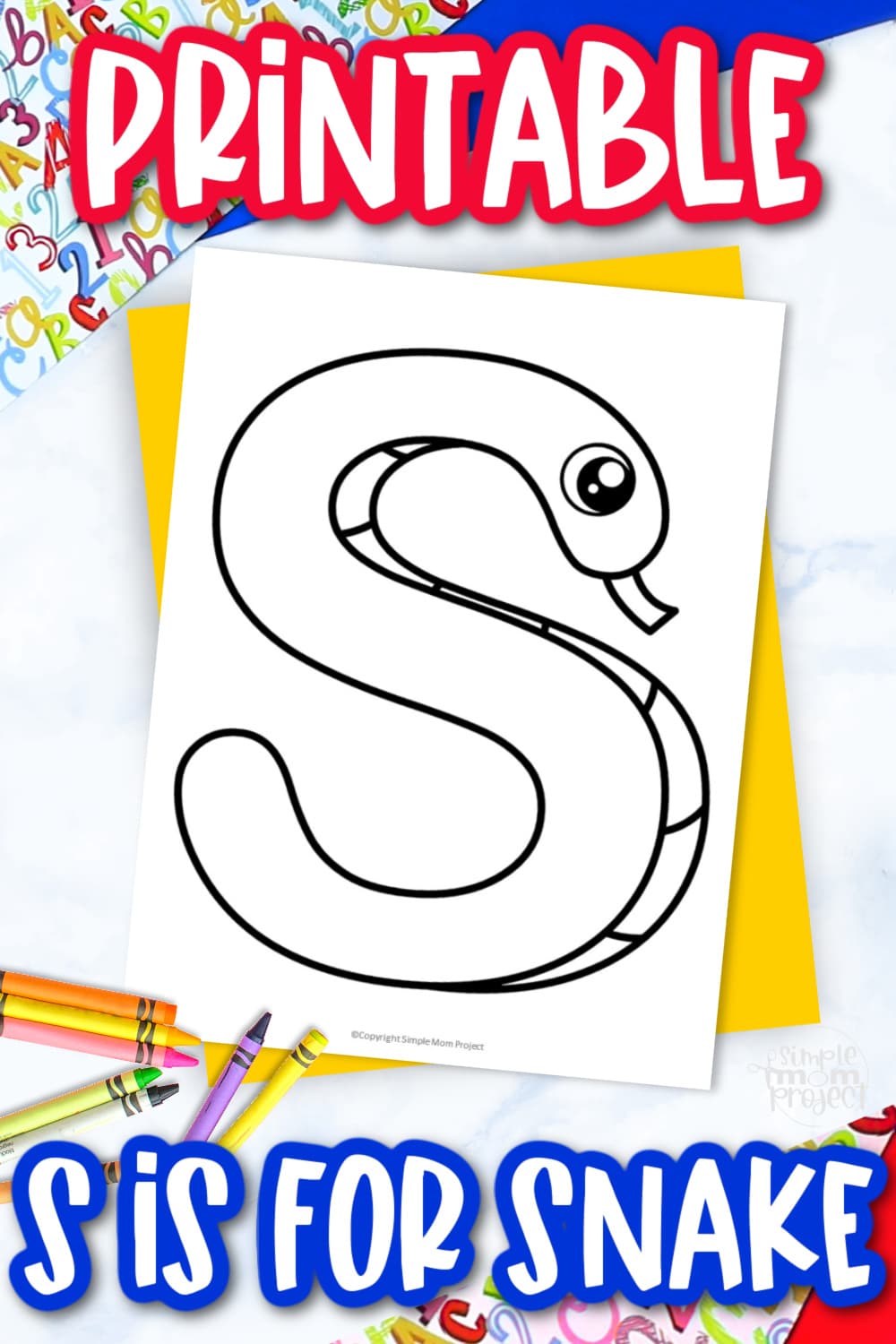 Free printable letter s coloring page â simple mom project