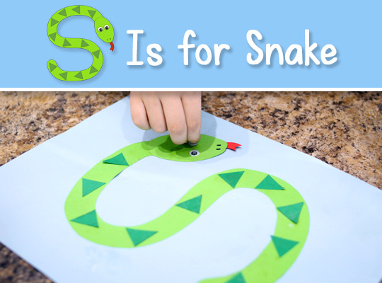 Printable letter s craft