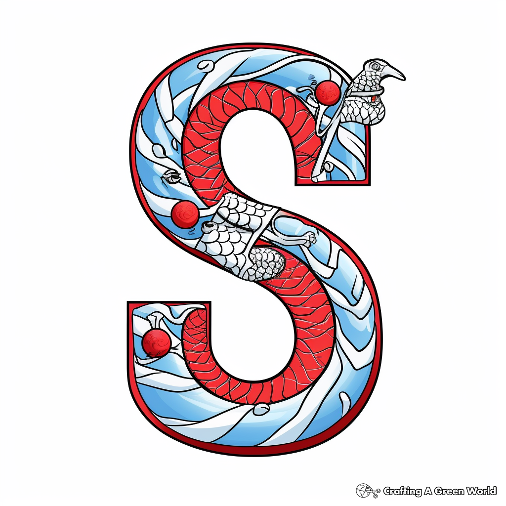 Letter s coloring pages